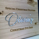 Christmas Eve Box acrylic name