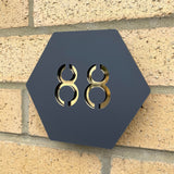 Luxury House Sign Hexagon