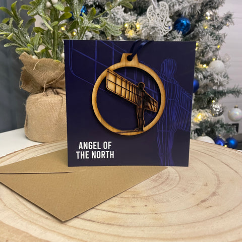 Angel of the North Bauble Card