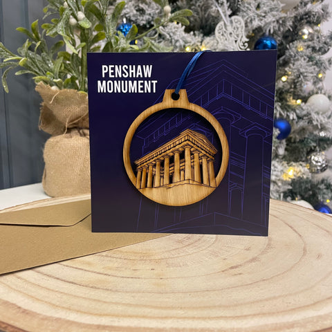 Penshaw Monument Bauble Card