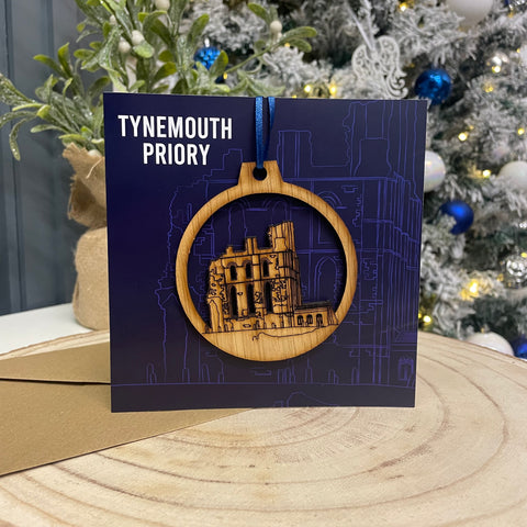 Tynemouth Priory Bauble Card
