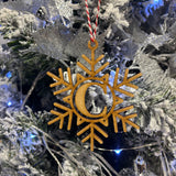 Initial Baubles Snowflakes