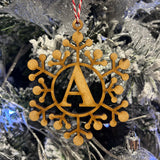 Initial Baubles Snowflakes