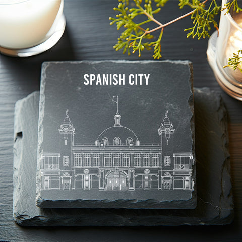 Spanish City Slate Coaster