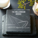 Millennium Bridge Slate Coaster