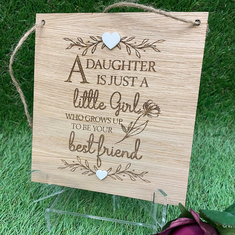 Daughter Best Friend Plaque