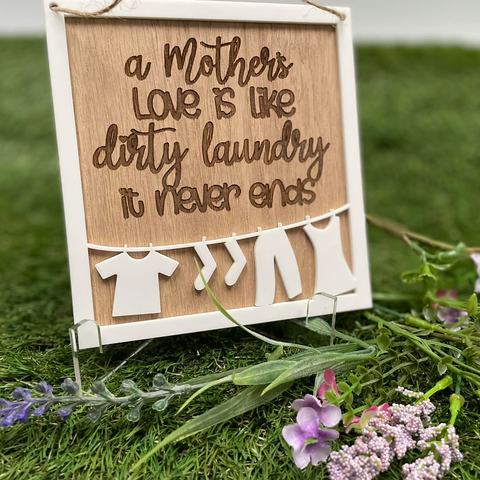 Mothers Laundry Plaque