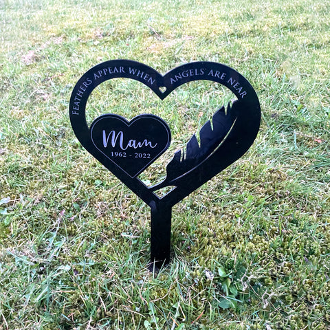 Feather Grave Marker