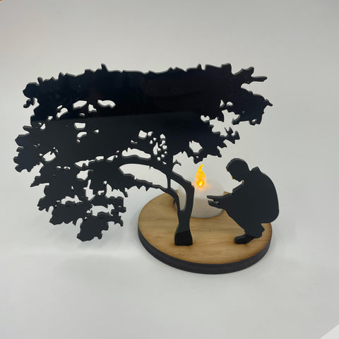 Man & Tree Tealight Holder