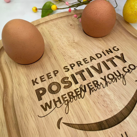Positivity Egg Bread Board