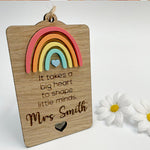 Teacher Rainbow Plaque